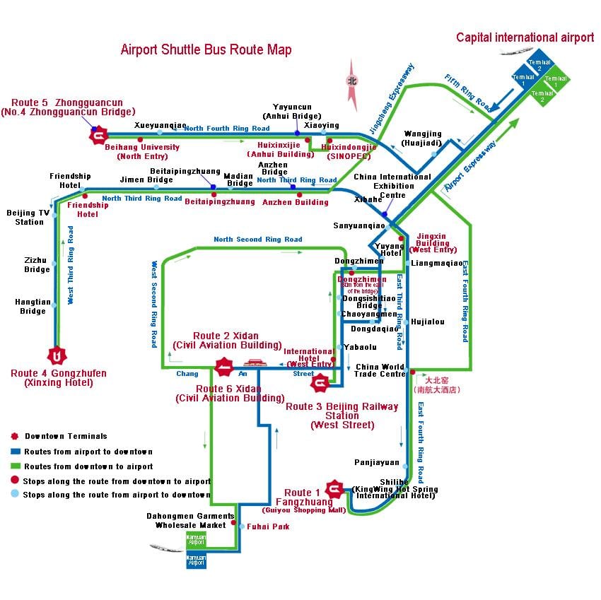mapa de Shenzhen ônibus