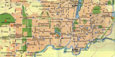 Mapa da cidade de Shenzhen