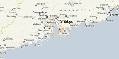 Shekou China mapa