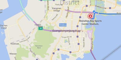 Mapa de Shenzhen bay
