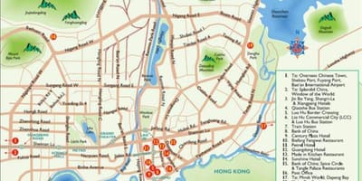 Mapa de Shenzhen compras