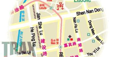 Dongmen mercado de Shenzhen mapa