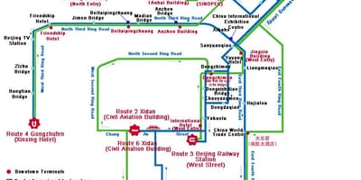 Mapa de Shenzhen ônibus