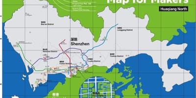 Mapa de Shenzhen mapa para os tomadores de